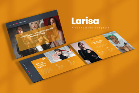 Larisa Powerpoint Presentation, Modello PowerPoint, 09750, Lavoro — PoweredTemplate.com