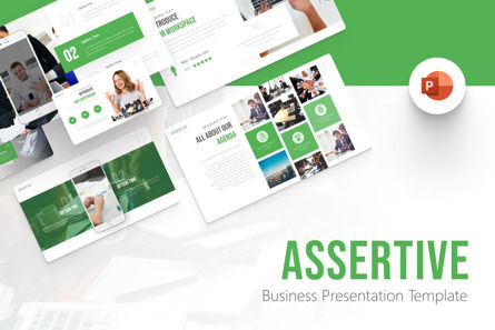 Assertive Business Modern PowerPoint Template, 파워 포인트 템플릿, 09756, 비즈니스 — PoweredTemplate.com