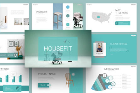 Housefit Interior Presentation Template, Slide 2, 09757, Real Estate — PoweredTemplate.com