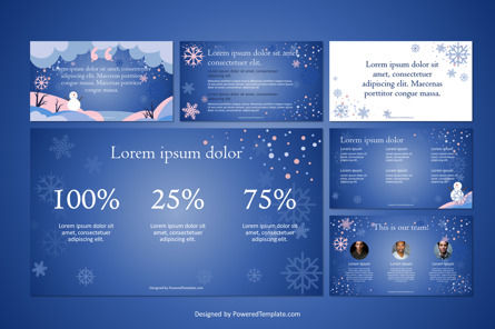 Happy Winter Free Presentation Template, Slide 2, 09761, Holiday/Special Occasion — PoweredTemplate.com