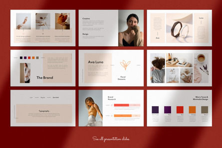Brand Guidelines Presentation Template, Slide 3, 09763, Lavoro — PoweredTemplate.com
