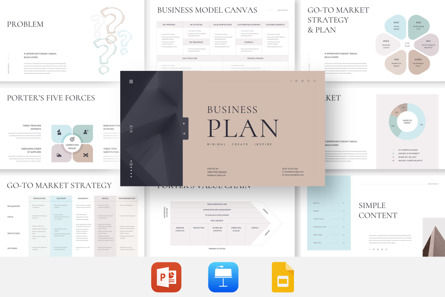 Business Plan Presentation Template, 09769, Business — PoweredTemplate.com
