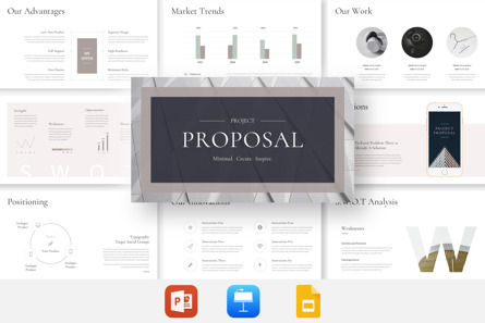 Project Proposal Presentation Template, Keynote Template, 09779, Business — PoweredTemplate.com