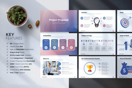 Business Proposal PowerPoint Template, Slide 2, 09783, Bisnis — PoweredTemplate.com