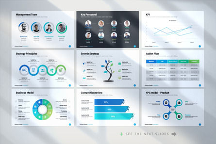 Business Strategy PowerPoint Template, Diapositiva 6, 09784, Negocios — PoweredTemplate.com