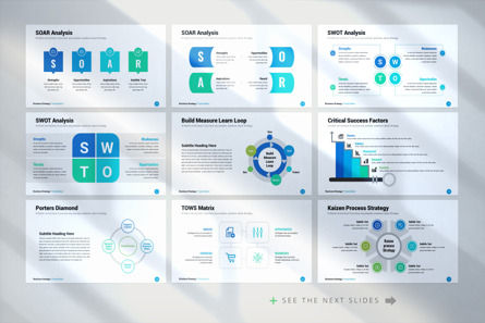 Business Strategy PowerPoint Template, Slide 8, 09784, Lavoro — PoweredTemplate.com