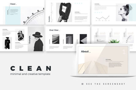 Clean Minimal Presentation Template, Deslizar 2, 09787, Negócios — PoweredTemplate.com