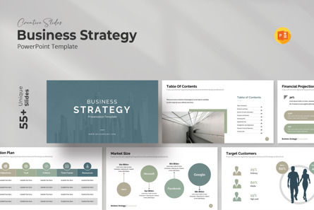 Business Strategy PowerPoint Template, 09790, Business — PoweredTemplate.com