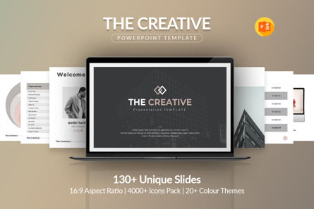 The Creative PowerPoint Template, PowerPoint-Vorlage, 09809, Business — PoweredTemplate.com