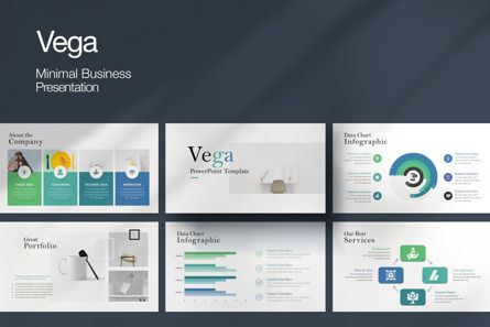 Vega Minimal PowerPoint Template, Slide 2, 09811, Bisnis — PoweredTemplate.com