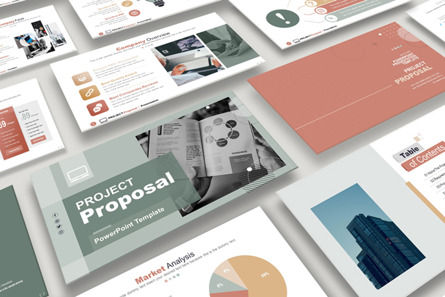Project Proposal PowerPoint Template, 파워 포인트 템플릿, 09829, 비즈니스 콘셉트 — PoweredTemplate.com