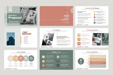 Project Proposal PowerPoint Template, Diapositiva 2, 09829, Conceptos de negocio — PoweredTemplate.com