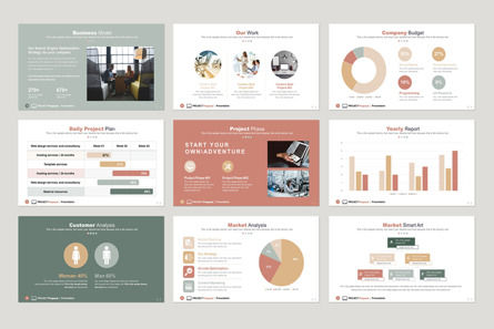 Project Proposal PowerPoint Template, Diapositiva 4, 09829, Conceptos de negocio — PoweredTemplate.com