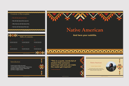 Native American Heritage Month Free Presentation Template, 09833, América — PoweredTemplate.com