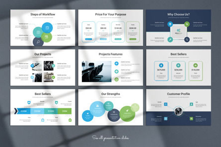 Company Presentation Template, Diapositive 4, 09852, Business — PoweredTemplate.com