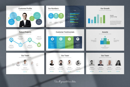 Company Presentation Template, Diapositive 5, 09852, Business — PoweredTemplate.com