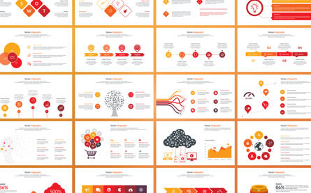 Business Infographics Presentation Template, Dia 3, 09859, Bedrijf — PoweredTemplate.com