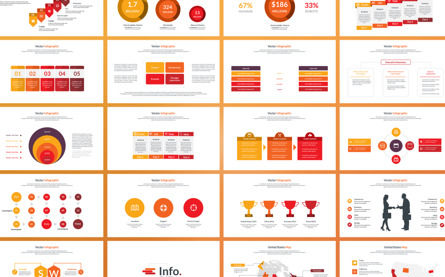 Business Infographics Presentation Template, 슬라이드 4, 09859, 비즈니스 — PoweredTemplate.com