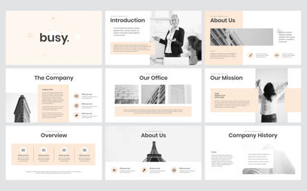 Modern Business PowerPoint Presentation Template, Slide 2, 09864, Business — PoweredTemplate.com