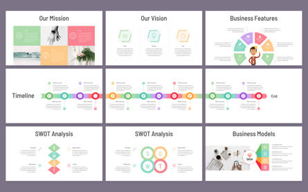 Business Infographic PowerPoint Presentation Template, 슬라이드 5, 09868, 비즈니스 — PoweredTemplate.com