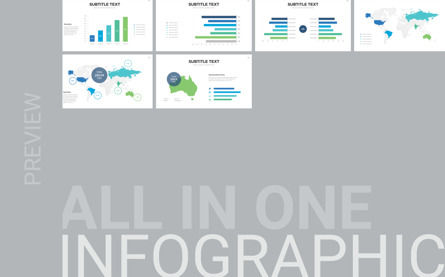 Business Infographic PowerPoint Presentation Template, スライド 4, 09870, ビジネス — PoweredTemplate.com