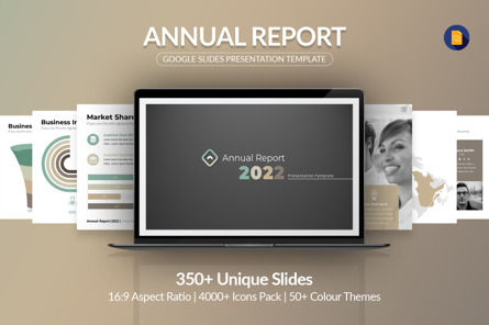 Annual Report Google Slides Template, Google Presentaties-thema, 09875, Bedrijf — PoweredTemplate.com