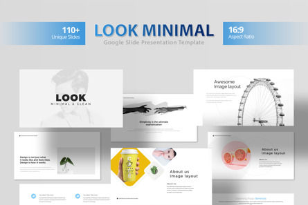 Look Minimal Google Slides, Google Presentaties-thema, 09879, Bedrijf — PoweredTemplate.com
