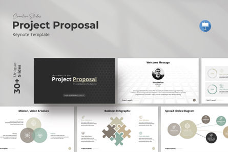 Project Proposal Keynote Template, Plantilla de Keynote, 09881, Negocios — PoweredTemplate.com