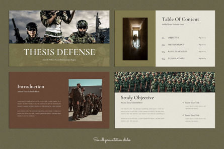 Thesis Defense Presentation Template, Slide 2, 09900, Business — PoweredTemplate.com