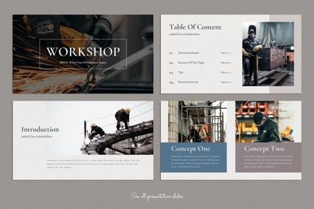Workshop Presentation Template, Diapositive 2, 09901, Business — PoweredTemplate.com