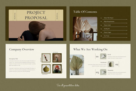 Project Proposal Presentation Template, Slide 2, 09908, Lavoro — PoweredTemplate.com