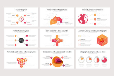Business Infographics Presentation Template, Slide 12, 09912, Business — PoweredTemplate.com