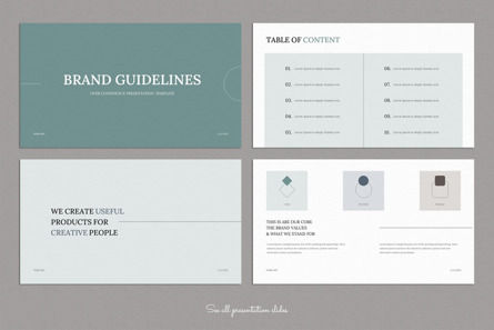 Brand Guidelines Template, Diapositive 2, 09923, Business — PoweredTemplate.com