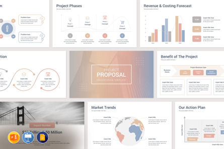 Project Proposal PowerPoint Presentation Template, 09934, Business — PoweredTemplate.com