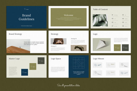 Brand Guidelines Presentation Template, Diapositiva 2, 09937, Negocios — PoweredTemplate.com