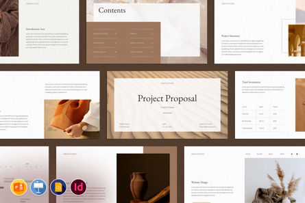 Project Proposal Presentation Template, PowerPoint-sjabloon, 09938, Bedrijf — PoweredTemplate.com