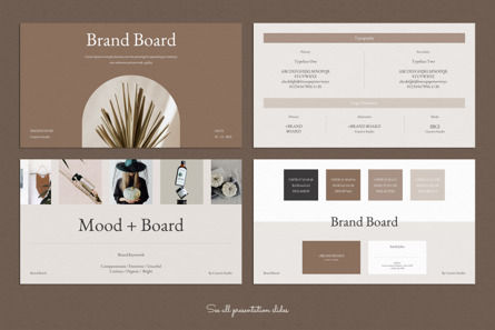 Brand Board Template, Diapositiva 2, 09943, Negocios — PoweredTemplate.com