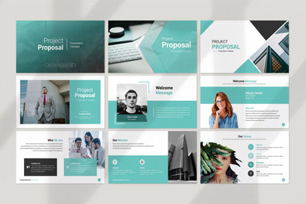 Project Proposal PowerPoint Template, スライド 5, 09944, ビジネス — PoweredTemplate.com