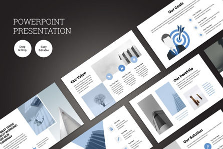 Modern Business PowerPoint Presentation Template, PowerPoint-sjabloon, 09946, Bedrijf — PoweredTemplate.com