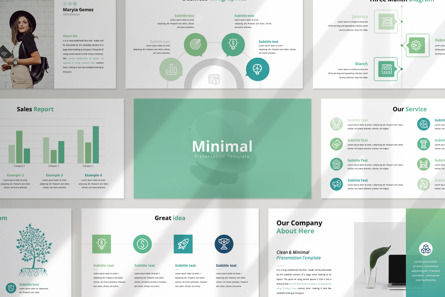 Minimal PowerPoint Template, Modelo do PowerPoint, 09948, Negócios — PoweredTemplate.com