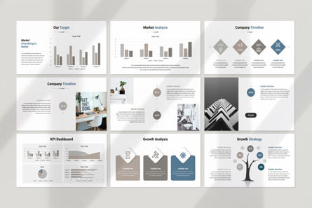 Business Strategy PowerPoint Template, Diapositiva 8, 09968, Negocios — PoweredTemplate.com