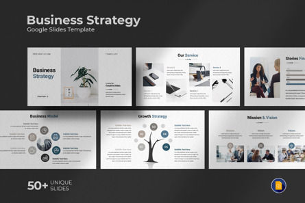 Business Strategy Google Slides Template, Tema Google Slides, 09969, Bisnis — PoweredTemplate.com