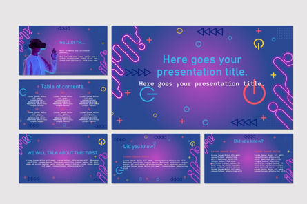 Neon Presentation Template, 09971, Abstract/Textures — PoweredTemplate.com