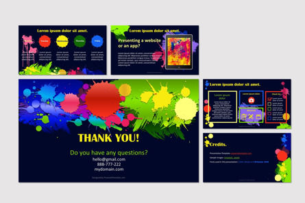 Colored Blobs Abstract Presentation Template, Slide 3, 09973, Abstract/Textures — PoweredTemplate.com