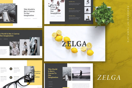 Zelga - Minimal Business Presentation Template, PowerPointテンプレート, 09976, ビジネス — PoweredTemplate.com