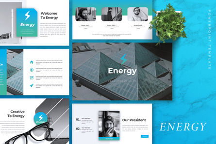 Energy -PowerPoint Presentation Template, PowerPoint Template, 09984, Business — PoweredTemplate.com