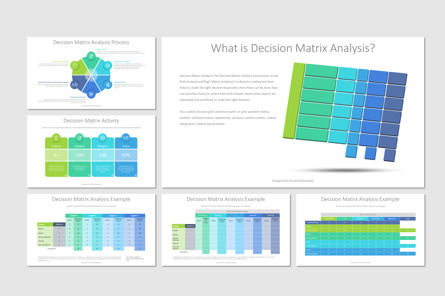 Decision Matrix Analysis Template, Gratis Google Presentaties-thema, 09988, Businessmodellen — PoweredTemplate.com