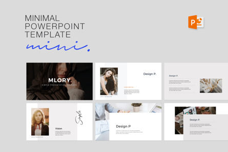 Mlory Minimalist Presentation Template, PowerPoint模板, 09991, 商业 — PoweredTemplate.com