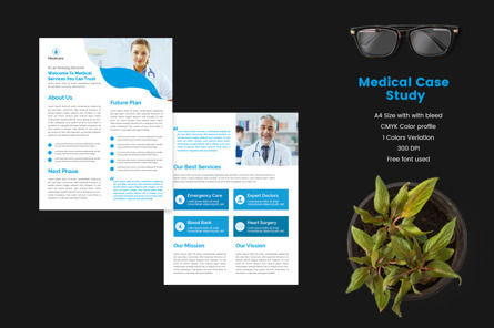 Double Side Case Study Flyer For Medical Institutional Services In PPT Word AI EPS PDF Format, 09996, Business — PoweredTemplate.com