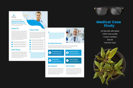 Double Side Case Study Flyer For Medical Institutional Services In PPT Word AI EPS PDF Format, Slide 3, 09996, Business — PoweredTemplate.com